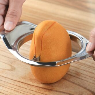 Rvs Fruit Core Seed Remover Chopper Mango Cutter Pitter Slicer Peeling Dunschiller Mango Cut Keuken Tool #35