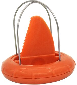 Rvs Fruit Cutter Mini Handheld Kiwi Dunschiller Keuken Accessoires Gadgets Stofdicht Abs Peeling Tool Voor Pitaya Slicer oranje