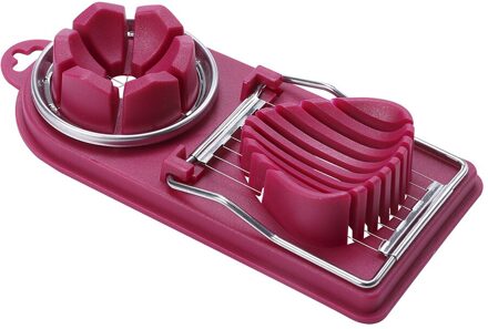 Rvs Fruit Ei Cutter Snijden Ei Snijmachines Draad Keuken Accessoires Snijden Gadgets Fruit Gereedschap Paars