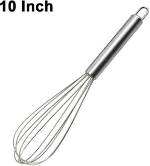 Rvs Garde Keuken Whisk Melk Eiklopper Voor Koken Mengen Kloppen Verslaan Roeren Ballon Garde 8 "10" 12" 10 duim SS