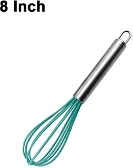 Rvs Garde Keuken Whisk Melk Eiklopper Voor Koken Mengen Kloppen Verslaan Roeren Ballon Garde 8 "10" 12" 8 duim Aqua