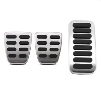 Rvs Gas Fuel Rempedaal Pads Cover Case Voor Hyundai Elantra I30 Kona Voor Kia Forte Auto Styling For MT 3stk
