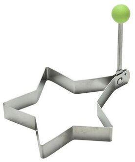 Rvs Gebakken Ei Shaper Leuke Vormige Gebakken Ei Mold Pancake Ringen Mold Keuken Tool ster