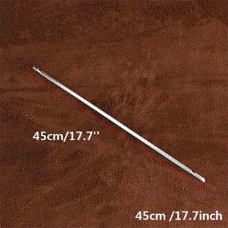 Rvs Gebraden Kip Spies Cook Oven Accessoires Rotisserie Accessoires Bbq Gegrilde Kip Vork 32.5/38/41.5/45Cm 45cm plein Shelf