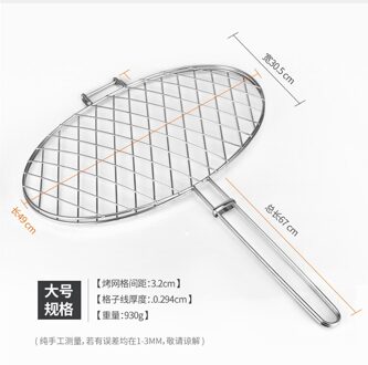 Rvs Gegrilde Vis Clip Grote Grof Gegrilde Vis Netto Gebraden Kip Thuis Grill Rack Ronde Bbq Gereedschap Outdoor Barbecue