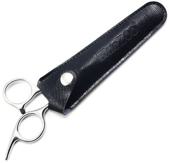 Rvs Gezichtshaar Schaar Snor Schaar Baard Trimmen Grooming Schaar Lederen Tas Veiligheid Baard Care Make Tool