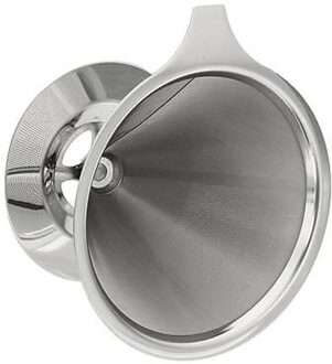 Rvs Giet Over Druppelaar Koffie Een Laag Mesh Filter Met Cup Stand Koffie Theepot Gereedschap