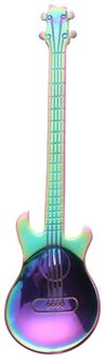 Rvs Gitaar Lepel Dessert Taart Thee Set Koffie Lepel Keuken 10X2Cm Fruit Ijs dessert Lepel