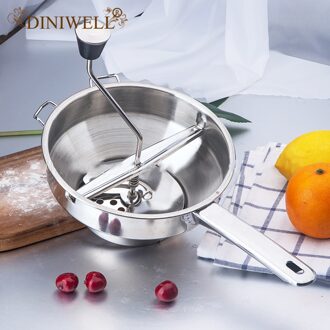 Rvs Goede Grips Voedsel Molen Kookgerei Voor Stampen Persen Raspen Fruit Groenten Aardappelpuree Keuken Gereedschap