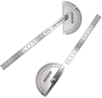 Rvs Gradenboog Ronde Hoofd Roterende Hoek Regel Multifunctionele Metalen Arm Heerser Verstelbare Wiskunde Meetinstrumenten