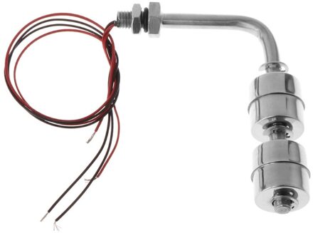 Rvs Haakse Waterniveausensor Vloeibare Vlotterschakelaar Tank Pool 10W