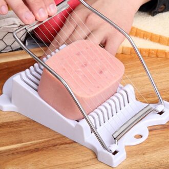 Rvs Ham Slicer Lunch Vlees Slicer Banana Cutter Ei Worst Slicer Thuis Multifunctionele Keuken Gadgets FP8