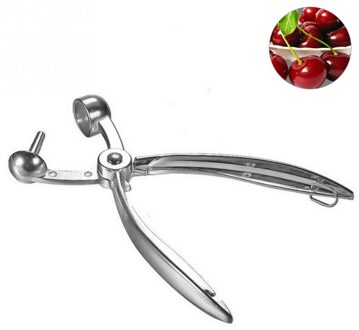 Rvs Handheld Cherry Corer Cherry Pitter Olijven Dates Pitter Pit Eenvoudig Verwijderen Core Drukklem Keuken Gadgets