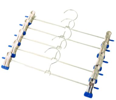 Rvs Hangers Voor Kleding Broek Draad Antislip Drogen Kledingrek Volwassen En Kinderen Hanger Blauw