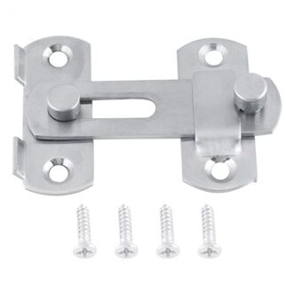 Rvs Hasp Klink Slot Schuifdeur Eenvoudige Gemak Window Kabinet Sloten Voor Home Hotel Deur Beveiliging