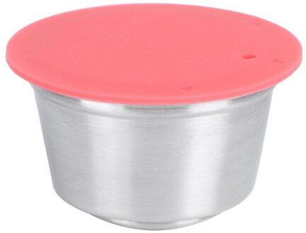 Rvs Herbruikbare Hervulbare Koffie Capsule Cup Fit Voor Koffiezetapparaat Capsulas De Cafe Rood