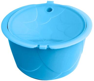 Rvs Herbruikbare Koffie Capsule Cup Zeef Filter Voor Dolce Gusto Herbruikbare Hervulbare Koffie Capsule Caps Barista Tool blauw