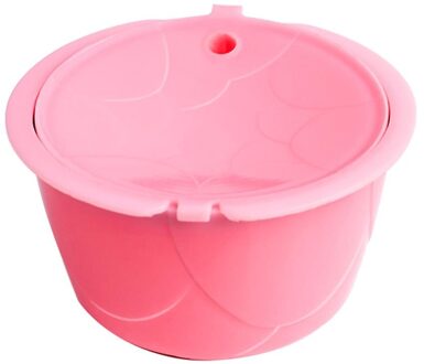 Rvs Herbruikbare Koffie Capsule Cup Zeef Filter Voor Dolce Gusto Herbruikbare Hervulbare Koffie Capsule Caps Barista Tool roze