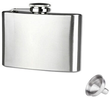 Rvs Heupfles met Trechter voor Liquor Whisky Wijn 4 5 6 7 8 9 10 18 OZ Outdoor draagbare Pocket Kolven Alcohol Fles 4 OZ