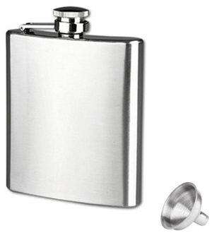 Rvs Heupfles met Trechter voor Liquor Whisky Wijn 4 5 6 7 8 9 10 18 OZ Outdoor draagbare Pocket Kolven Alcohol Fles 7 OZ