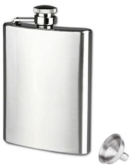 Rvs Heupfles met Trechter voor Liquor Whisky Wijn 4 5 6 7 8 9 10 18 OZ Outdoor draagbare Pocket Kolven Alcohol Fles 9 OZ