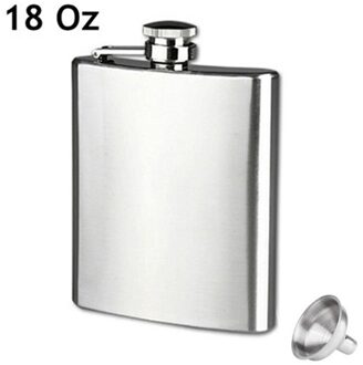 Rvs Hip Liquor Fles Whiskey Alcohol Pocket Wijn Fles 18oz