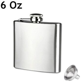 Rvs Hip Liquor Fles Whiskey Alcohol Pocket Wijn Fles 6oz