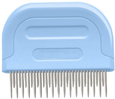 Rvs Hond Borstel Anti Verwijdering Doden Luizen Cleaner Pet Vlooien Luizen Kam Met Plastic Handvat voor Hond