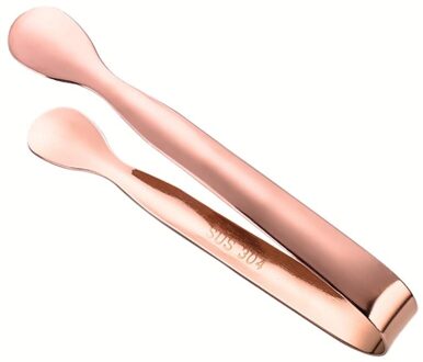 Rvs Ice Cube Clip Ijs Tong Brood Eten Bbq Clip Barbecue Clip Ijs Klem Tool Bar Keuken Accessoires Voedsel tang roos gouden