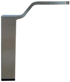 RVS / INOX vierkanten design meubelpoot 15 cm