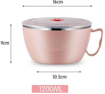 Rvs Instant Noodle Kom Met Deksel Slaapzaal Student Lunchbox Kantoormedewerker Isolatie Lunchbox Rijstkom groen