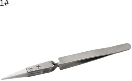 Rvs Keramische Pincet Anti-Magnetische Zuur Proof Precisie Vastklemmen Tweezer Contrast Conische Elleboog 01