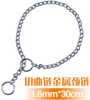 Rvs Keten Kraag Voor Hond Verstelbare Pet Accessoires Halsband Voor Kleine Medium Grote Hond Pitpull Kraag A 1.6mmx30cm