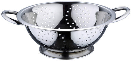 RVS keuken vergieten/zeven 24 cm zilver