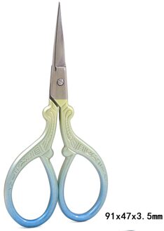 Rvs Kleermaker Schaar Printing Gold Mini Diy Craft Schaar Stof Snijden Naaien Handwerken Schaar Kantoorbenodigdheden Blauw