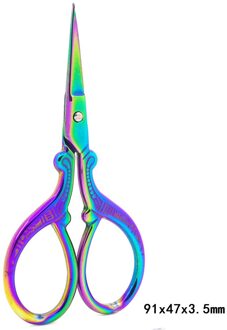 Rvs Kleermaker Schaar Printing Gold Mini Diy Craft Schaar Stof Snijden Naaien Handwerken Schaar Kantoorbenodigdheden Kleurrijke