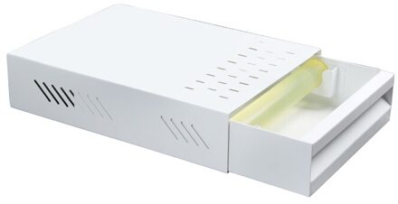 Rvs Koffiedik Klop Doos 4 Kleuren Espresso Residu Lade Stijl Opbergdozen voor Barista Cafe Gronden Container wit