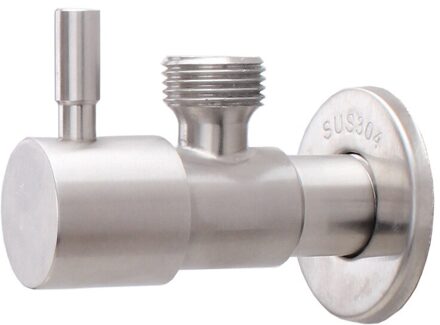 Rvs Kraan Driehoek Klep G1/2 Draad Hoekstopkraan Inlaat Water Afsluiter Badkamer Wasmachine Kraan Bibcock Angle Valve