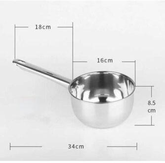 Rvs Lange Steel Water Scoop Keuken Gereedschap Servies Chefs Speciaal Gereedschap Voor Keukengerei Grote Lepel 304 E11855 B