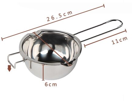 Rvs Lange Steel Wax Smeltkroes Diy Geurkaars Zeep Chocolade Boter Smelten Pot Handgemaakte Zeep Chocolade Tool