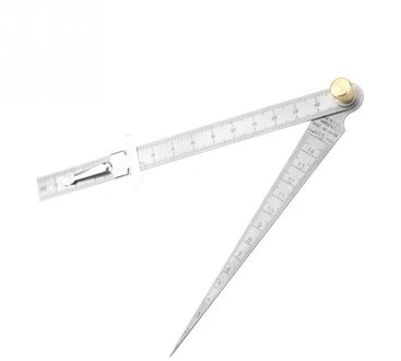 Rvs Lassen Taper Voelermaat Heerser Gat Inspectie Tool 1-15mm