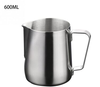 Rvs Latte Art Pitcher Melk Koffie Frohing Jug Espresso Koffie Mok Barista Craft Cappuccino Cup Pot Keuken Cook Tool 600ml