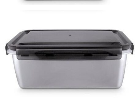 Rvs Lunchbox Voedsel Bento Opslag Container Scherper Met Cover 1400ml