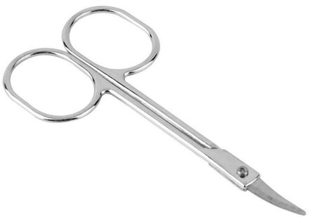 Rvs Makeup Wenkbrauw Neus Haar Schaar Vrouwen Brow Kleine Nail Tweezer Licht Gebogen Manicure Cuticle Snijden