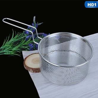 Rvs Mand Keuken Vergiet Mesh Noodle Dumplings Zeef Diepe-Gebakken Koekenpan Lepel Vergiet Koken Tool