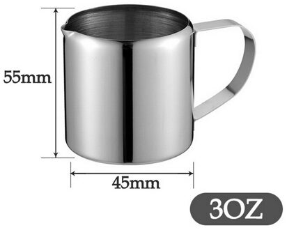 Rvs Melk Opschuimen Jug Espresso Koffie Mok Pitcher Barista Craft Koffie Cappuccino Kopjes Latte Pot Keuken Accessoires 90ml