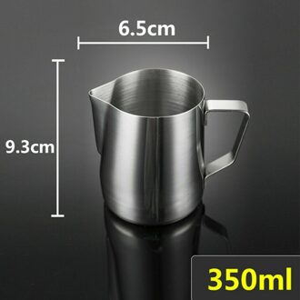 Rvs Melk Opschuimen Jug Frother Koffie Latte Container Pitcher 3 Maten Flessen 150Ml/350Ml/600ml