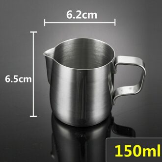 Rvs Melk Opschuimen Jug Frother Koffie Latte Container Pitcher 3 Maten Flessen 150Ml/350Ml/600ml