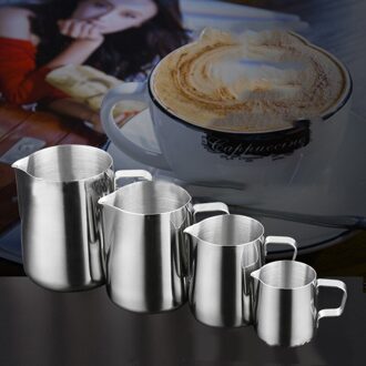 Rvs Melk Opschuimen Jug Opschuimen Werper Pull Bloem Cup Coffeware Espresso Barista Craft Koffie Latte Container 150ml
