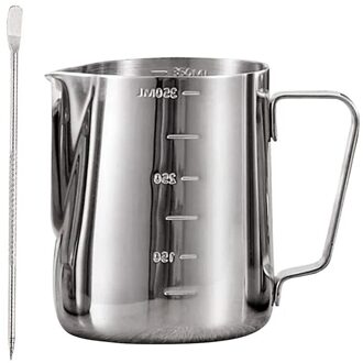 Rvs Melk Opschuimen Werper, Metingen Op Beide Zijden Binnen, Melkkan Cup Met Decorating Pen